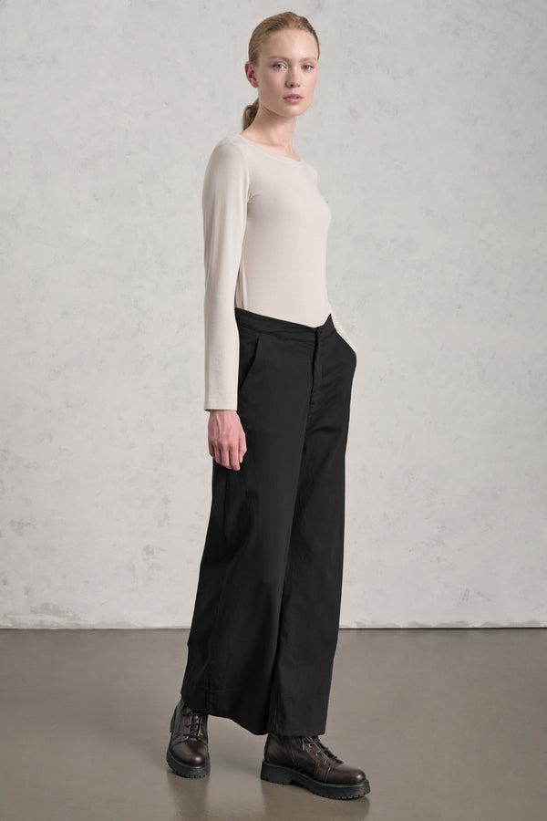 Pantalone a palazzo in tencel, modal e cotone stretch | 1019.CFDTRER278.10