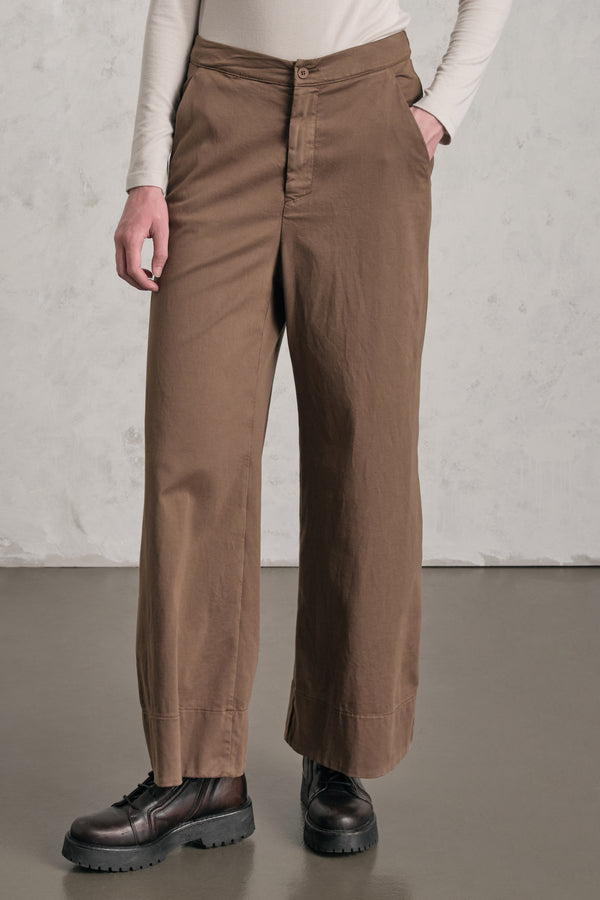 Pantalone a palazzo in tencel, modal e cotone stretch | 1019.CFDTRER278.19