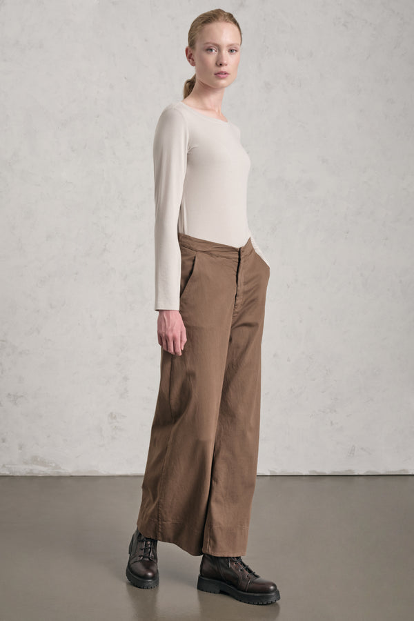 Pantalone a palazzo in tencel, modal e cotone stretch | 1019.CFDTRER278.19