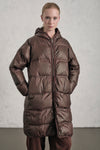 Gesteppte Daunenjacke mit Kapuze aus Nylon, kalt gefärbt | 1019.CFDTRES284E.118