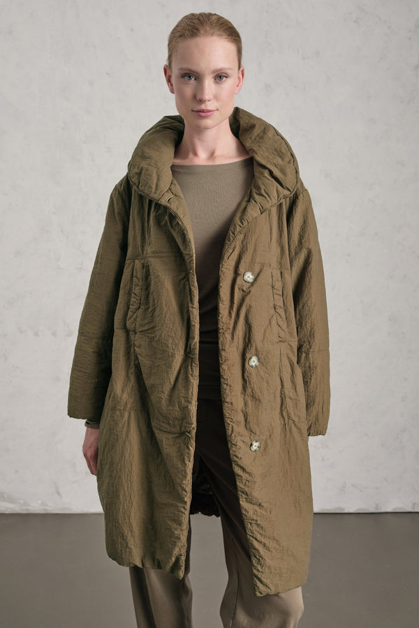 Giaccone di nylon imbottito e con fodera in seta | 1019.CFDTRET291.03