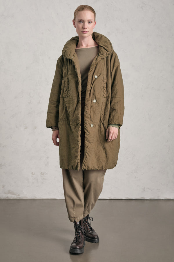 Giaccone di nylon imbottito e con fodera in seta | 1019.CFDTRET291.03