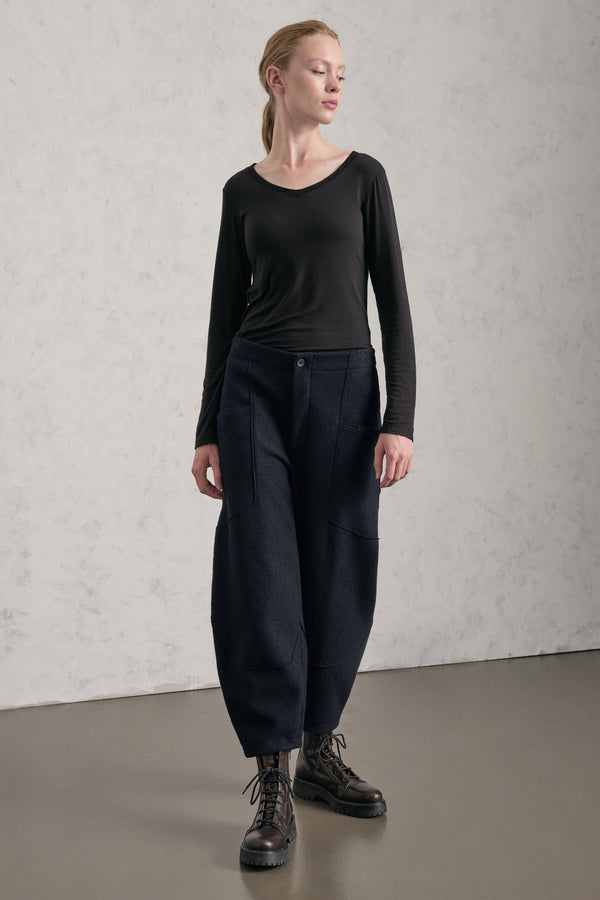 Weit geschnittene Hose aus Wolltuch | 1019.CFDTREU303.05