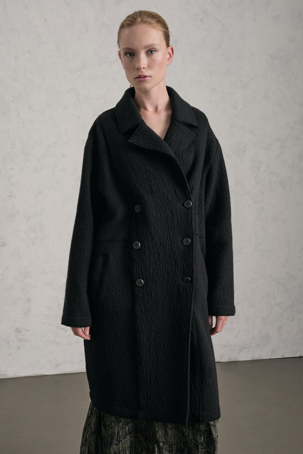 Zweireihiger Oversize-Mantel aus Doubleface-Boiled-Wool | 1019.CFDTREX331.10