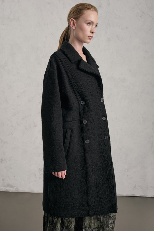 Zweireihiger Oversize-Mantel aus Doubleface-Boiled-Wool | 1019.CFDTREX331.10