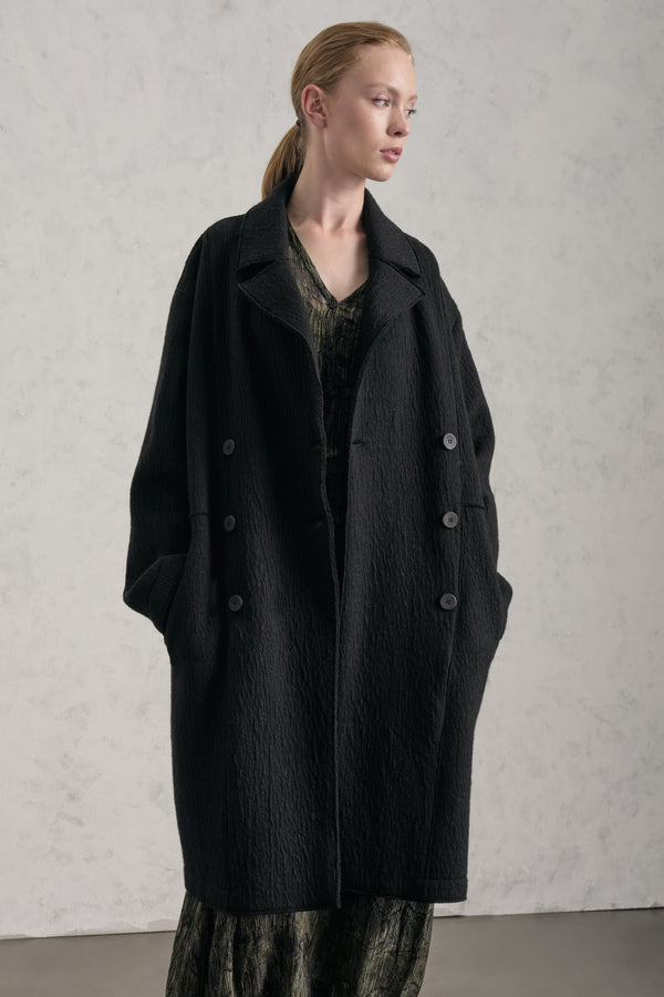 Zweireihiger Oversize-Mantel aus Doubleface-Boiled-Wool | 1019.CFDTREX331.10
