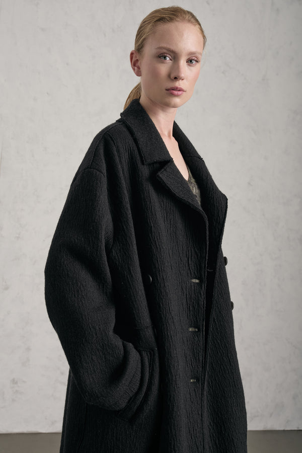 Zweireihiger Oversize-Mantel aus Doubleface-Boiled-Wool | 1019.CFDTREX331.10