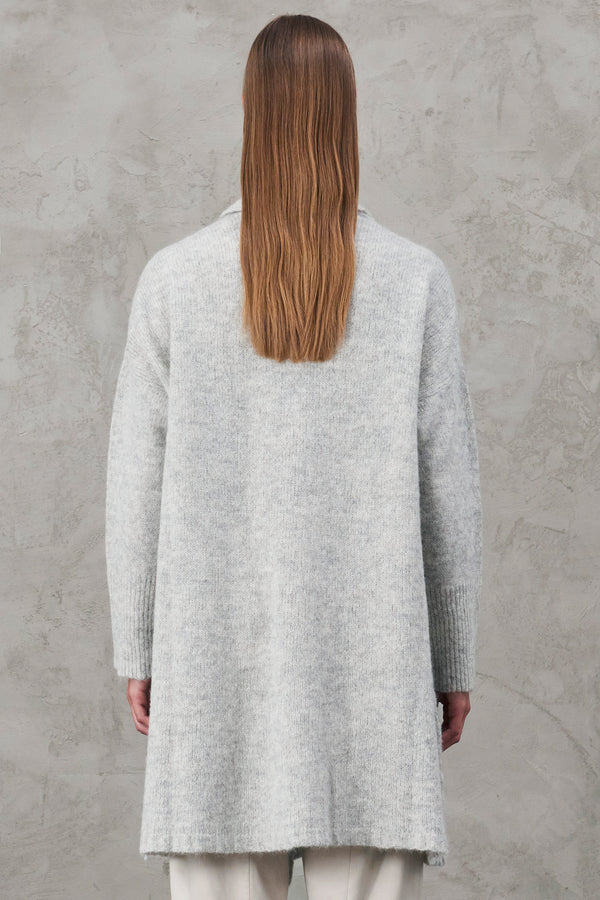 Oversized cardigan in wool blend alpaca knit | 1010.CFDTRV16511.11