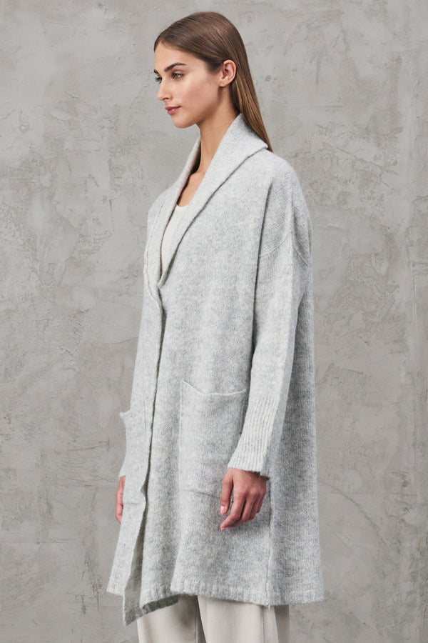 Cardigan oversize in maglia di alpaca misto lana | 1010.CFDTRV16511.11