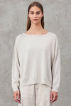 Oversized  viscose and wool knit . boxed shaped, boat neck | 1010.CFDTRV11462.01