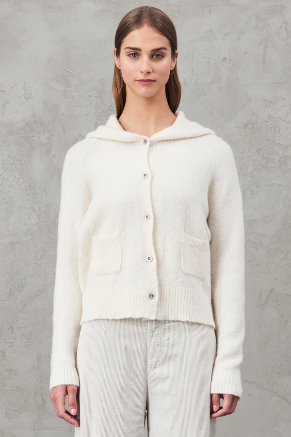 Hooded alpaca and wool knit | 1010.CFDTRV12473.02