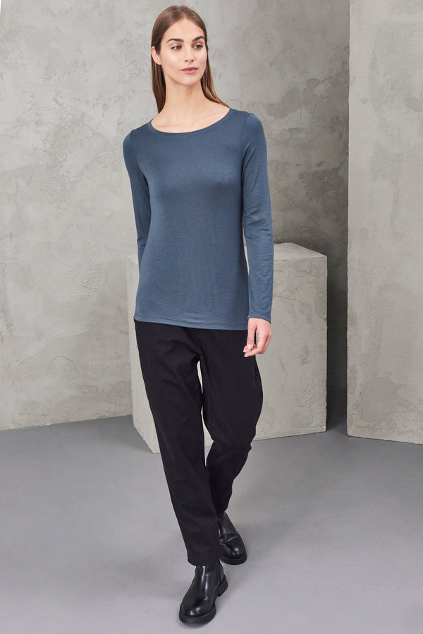 Slim fit t-shirt in stretch modal jersey | 1010.CFDTRVI182.15