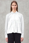 Box shaped shirt with pockets and side vents in stretch cotton | 1010.CFDTRVM221.00