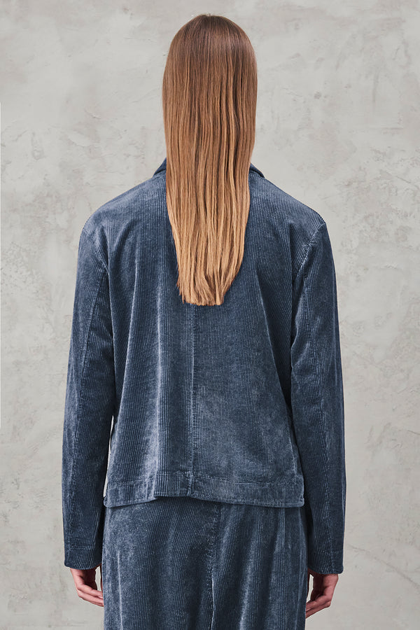 Stretch viscose and cotton corduroy jacket | 1010.CFDTRVQ260.15