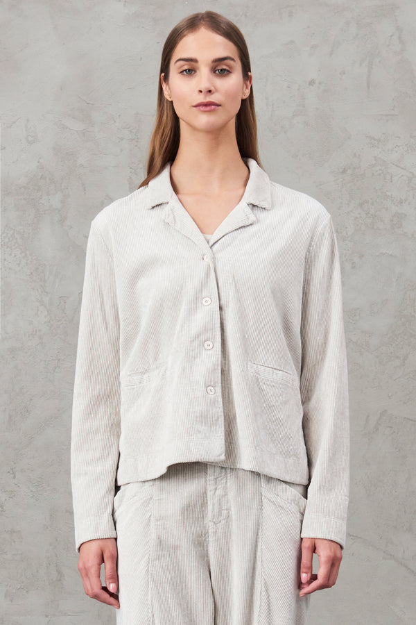 Stretch viscose and cotton corduroy jacket | 1010.CFDTRVQ260.01