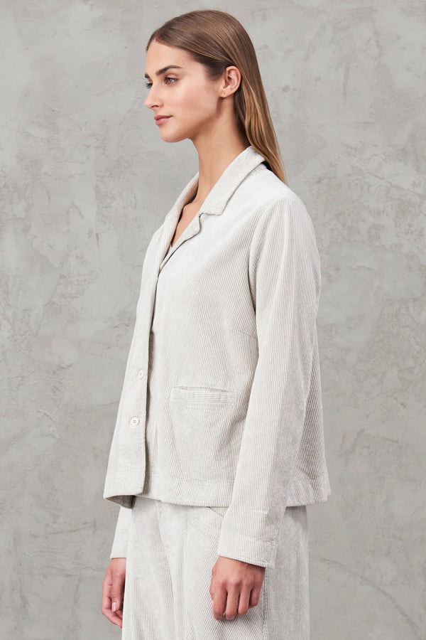 Stretch viscose and cotton corduroy jacket | 1010.CFDTRVQ260.01
