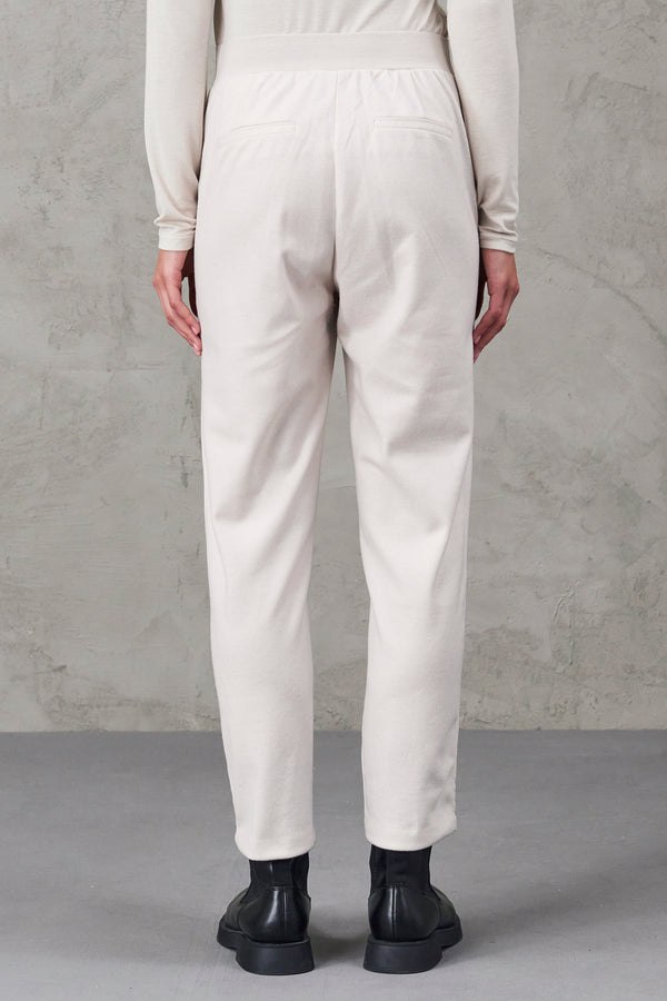 Regular fit pant in boiled wool knit | 1010.CFDTRVV316.01