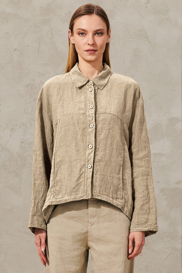 Comfort-fit linen jacket | 1011.CFDTRWD136.21