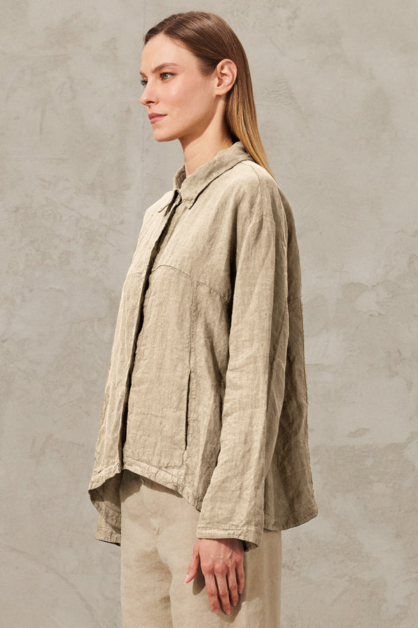 Comfort-fit linen jacket | 1011.CFDTRWD136.21