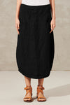 Linen skirt with pockets and back slit | 1011.CFDTRWD139.10