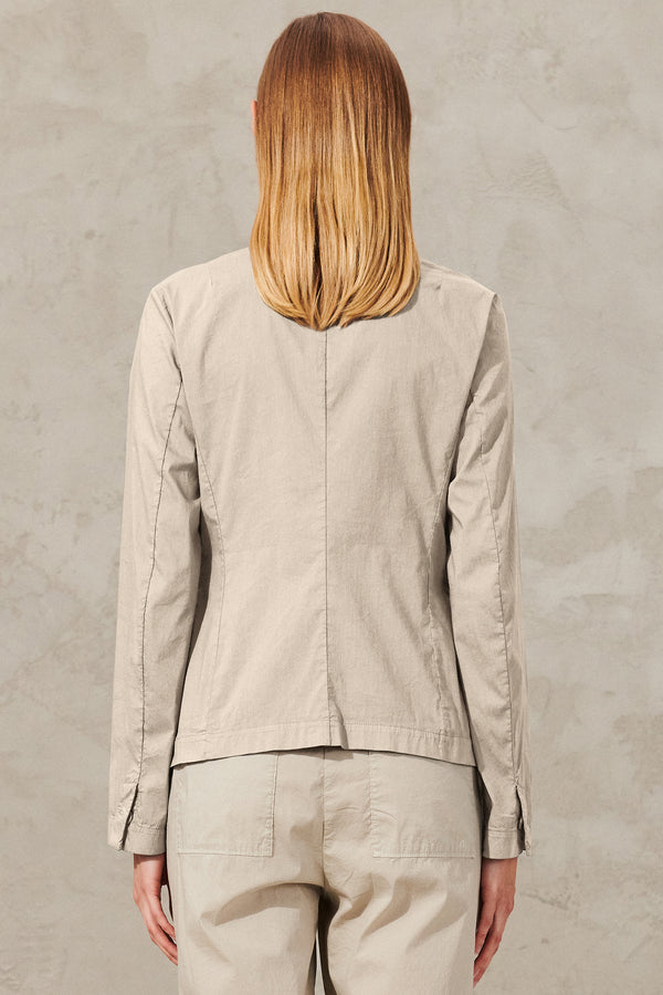Stretch cotton poplin 2-button jacket | 1011.CFDTRWM220.21