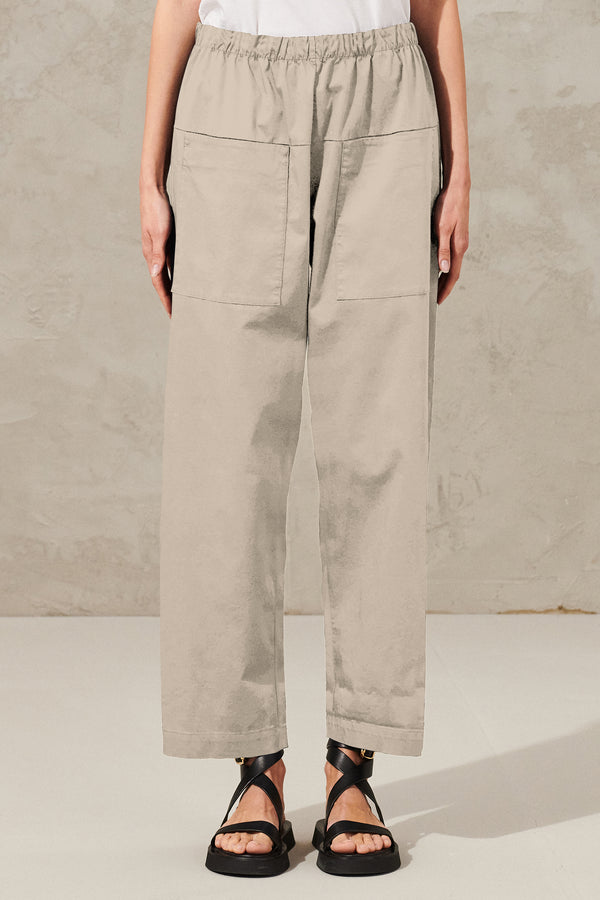 Pantalon coupe confort avec poches avant en coton stretch | 1011.CFDTRWO242.21