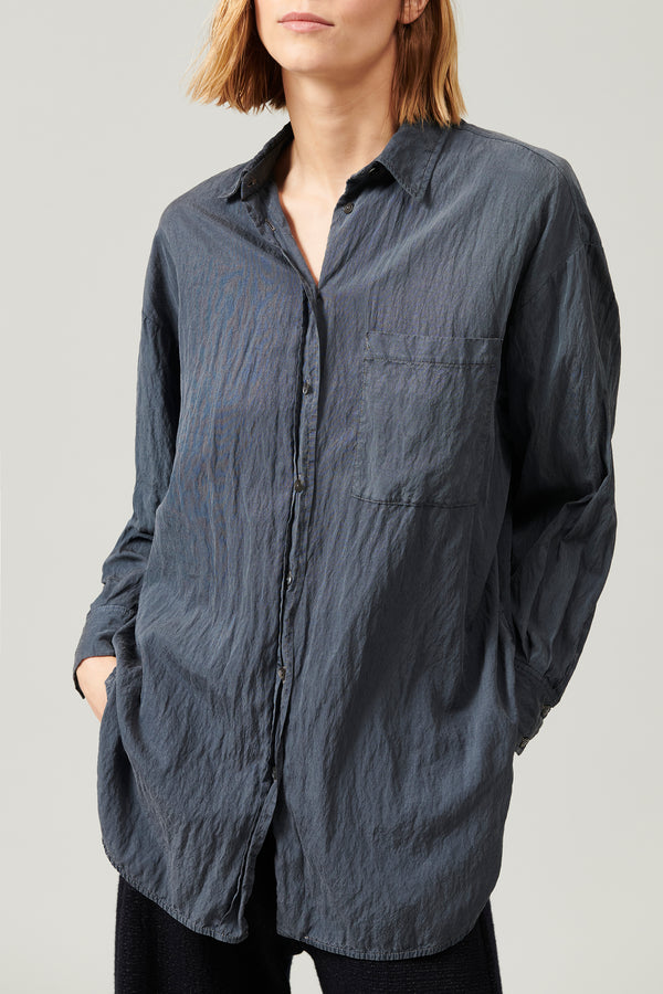 Camicia over in misto seta con tascone | 1013.CFDTRYL210.15