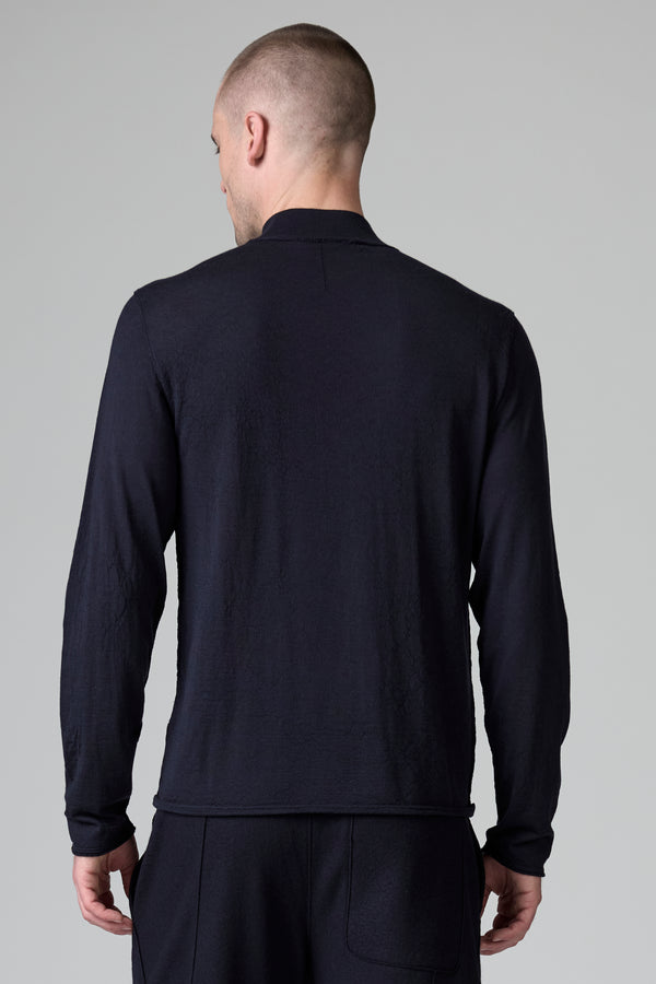 Pull col cheminée coupe droite en laine vierge | 1016.CFUTRB11463.U05