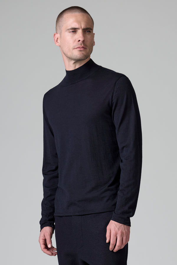Virgin wool regular-fit mock turtleneck knit | 1016.CFUTRB11463.U05