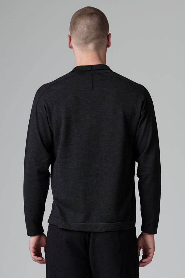 Chemise ample vanisée en laine et viscose | 1016.CFUTRB13484.U312