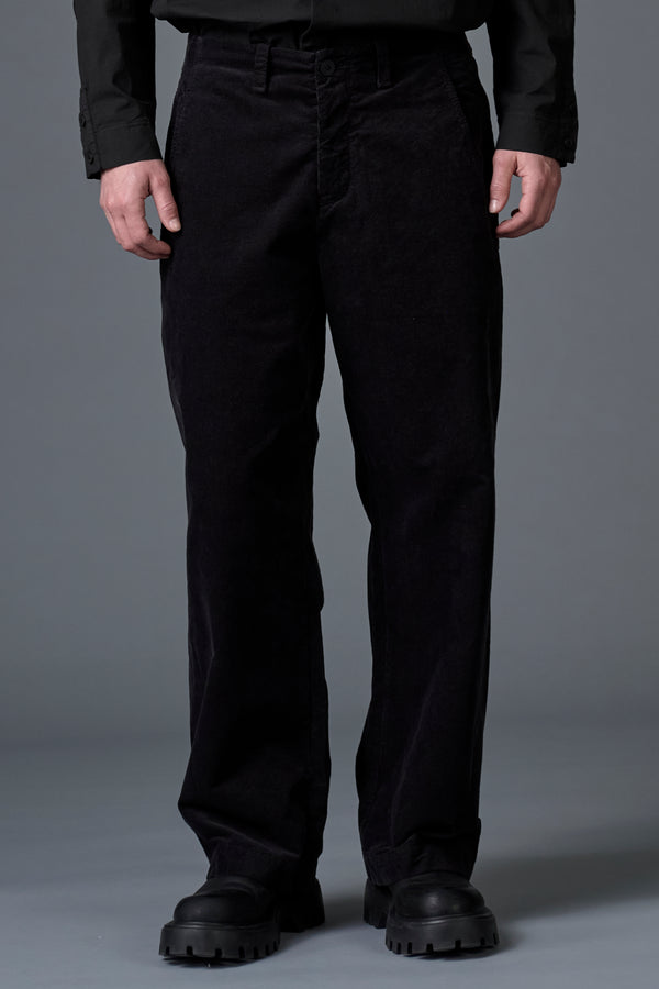 Pantalone wide-fit in velluto ad effetto pixel | 1016.CFUTRBC125.U10