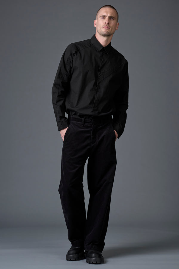 Pantalone wide-fit in velluto ad effetto pixel | 1016.CFUTRBC125.U10