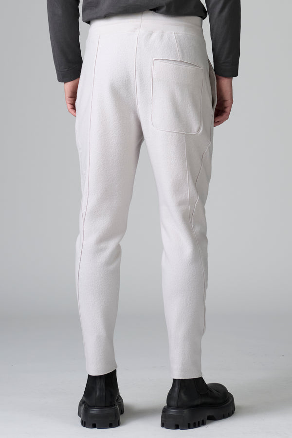 Pantalon de jogging coupe brute en drap de laine vierge coupe brute | 1016.CFUTRBK205.U01