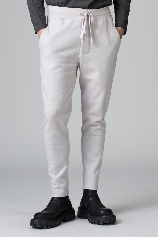 Pantalon de jogging coupe brute en drap de laine vierge coupe brute | 1016.CFUTRBK205.U01