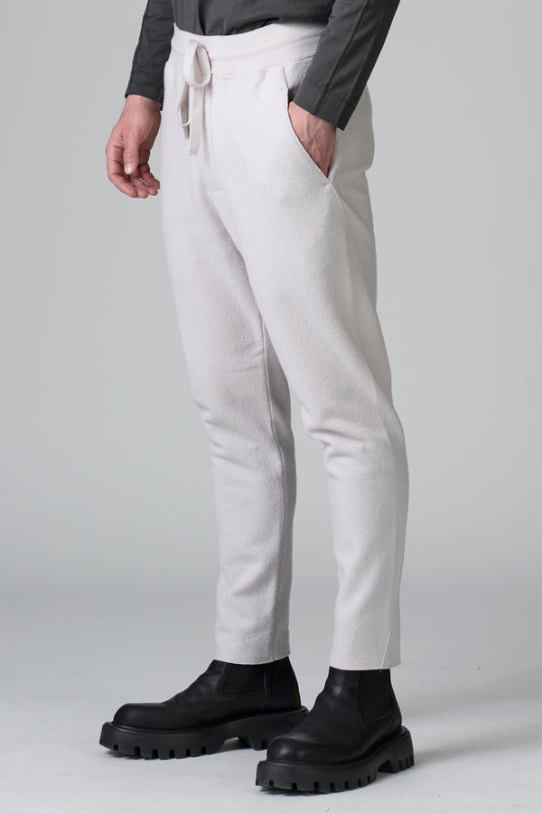 Raw cut boiled wool loose-fit jogging pant | 1016.CFUTRBK205.U01