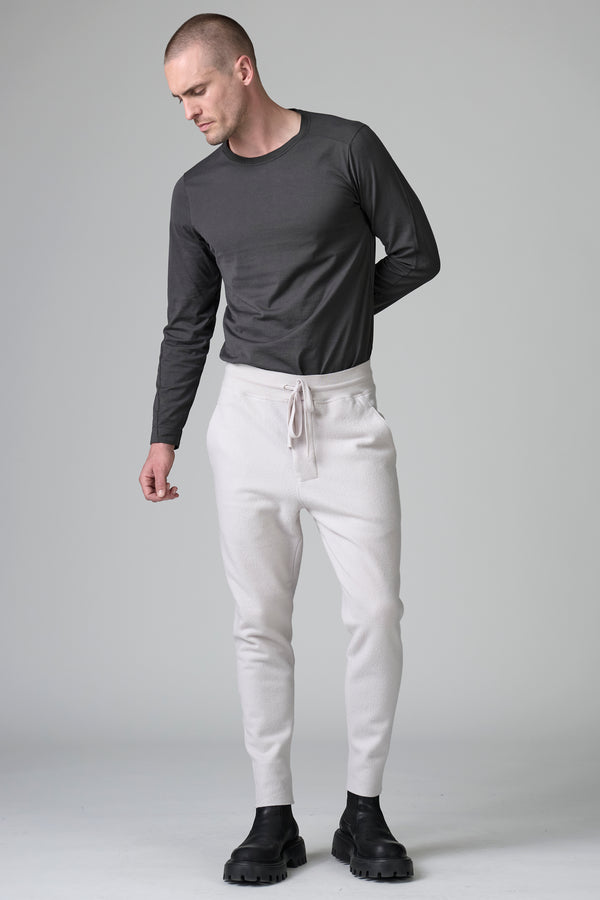 Raw cut boiled wool loose-fit jogging pant | 1016.CFUTRBK205.U01