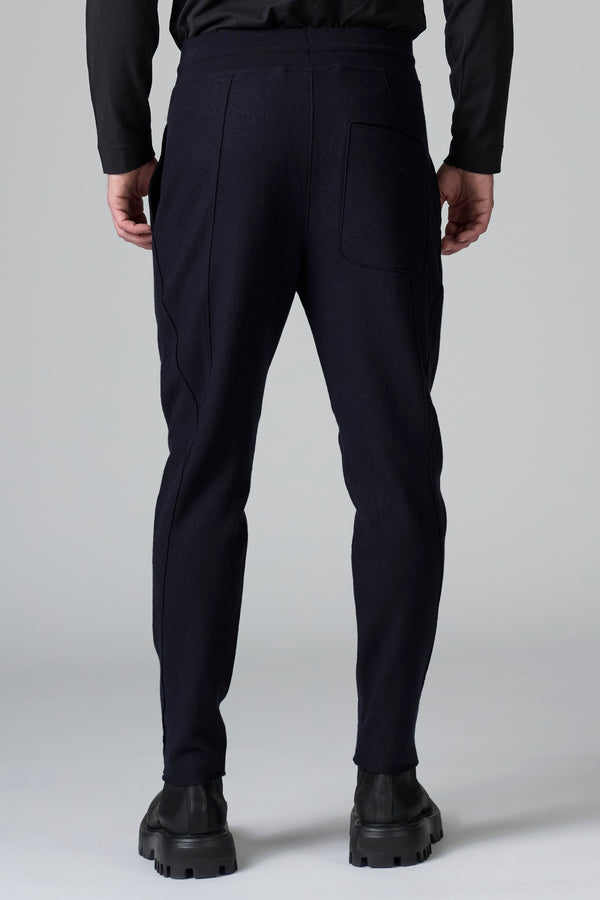 Pantalon de jogging coupe brute en drap de laine vierge coupe brute | 1016.CFUTRBK205.U05