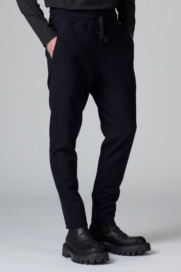 Raw cut boiled wool loose-fit jogging pant | 1016.CFUTRBK205.U05