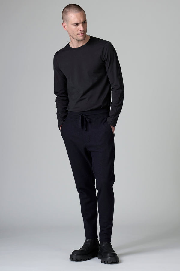 Raw cut boiled wool loose-fit jogging pant | 1016.CFUTRBK205.U05