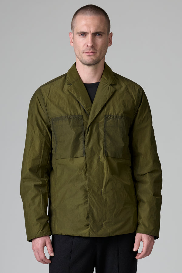 Veste réversible coupe droite avec duvet de canard en coton et polyamide, teinture à froid, déperlante | 1016.CFUTRBO242.U04