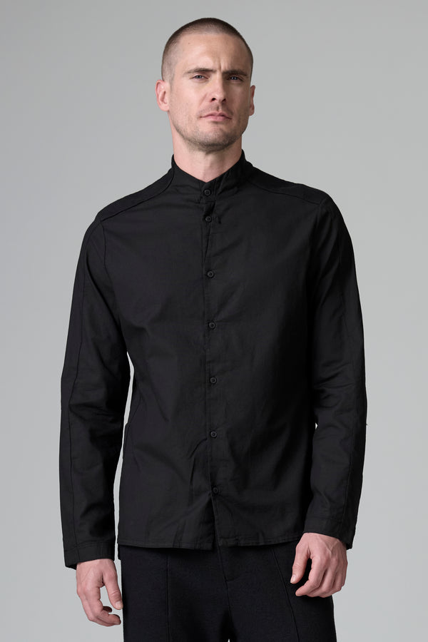 Chemise coupe droite en dobby de coton | 1016.CFUTRBU301.U10