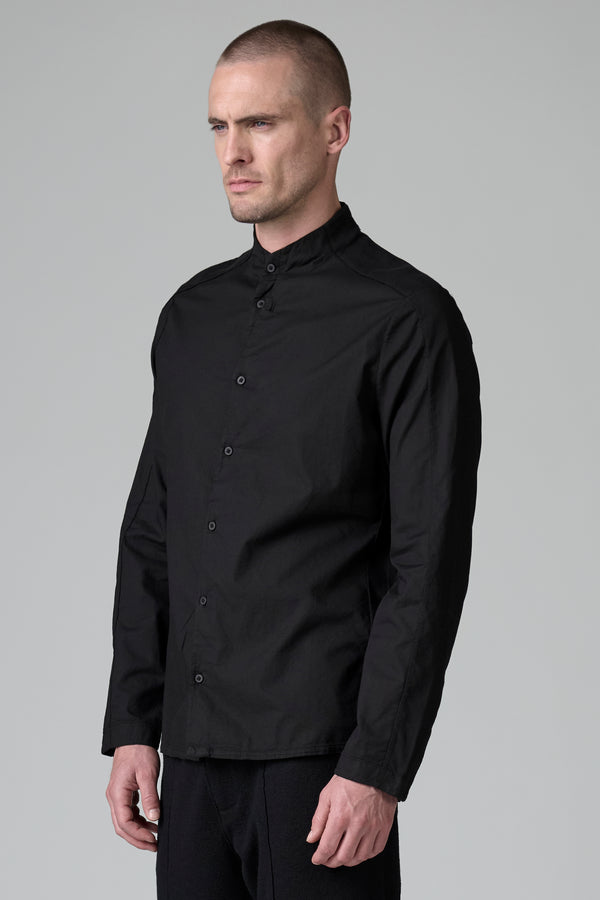 Regular fit mandarin collar shirt in cotton dobby | 1016.CFUTRBU301.U10