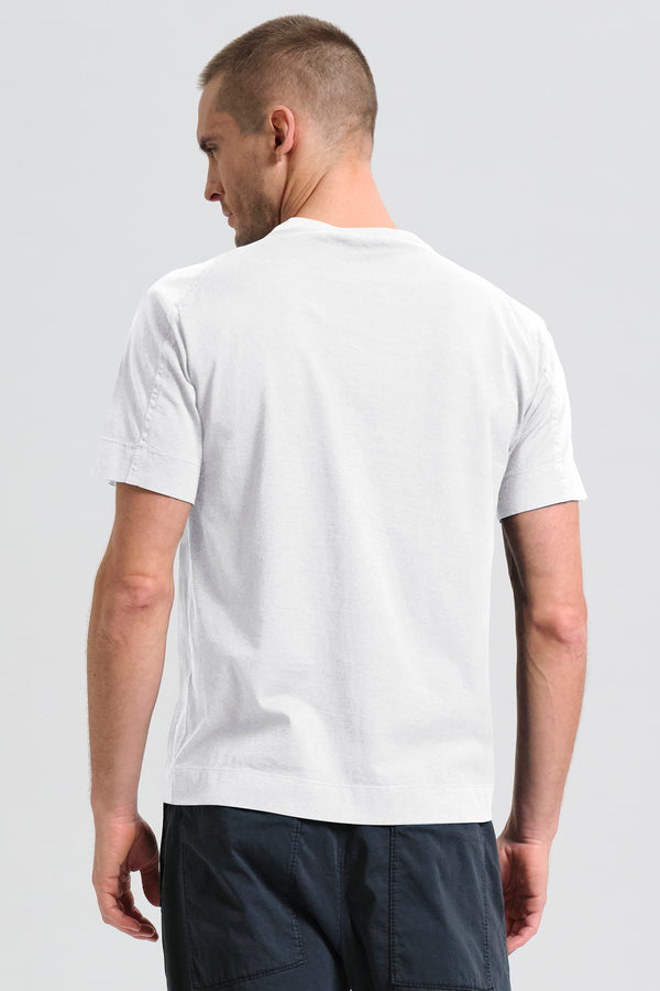 T-shirt girocollo regular-fit in jersey di cotone con bordo collo in maglia | 1017.CFUTRC1360.U00