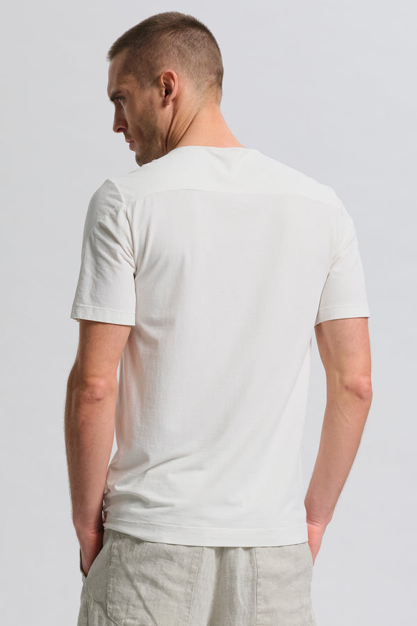 T-shirt regular-fit in jersey di cotone crepe elasticizzato | 1017.CFUTRC4390.U01
