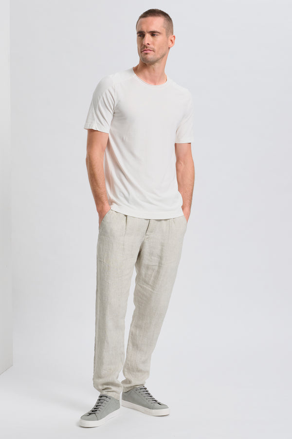 T-shirt regular-fit in jersey di cotone crepe elasticizzato | 1017.CFUTRC4390.U01