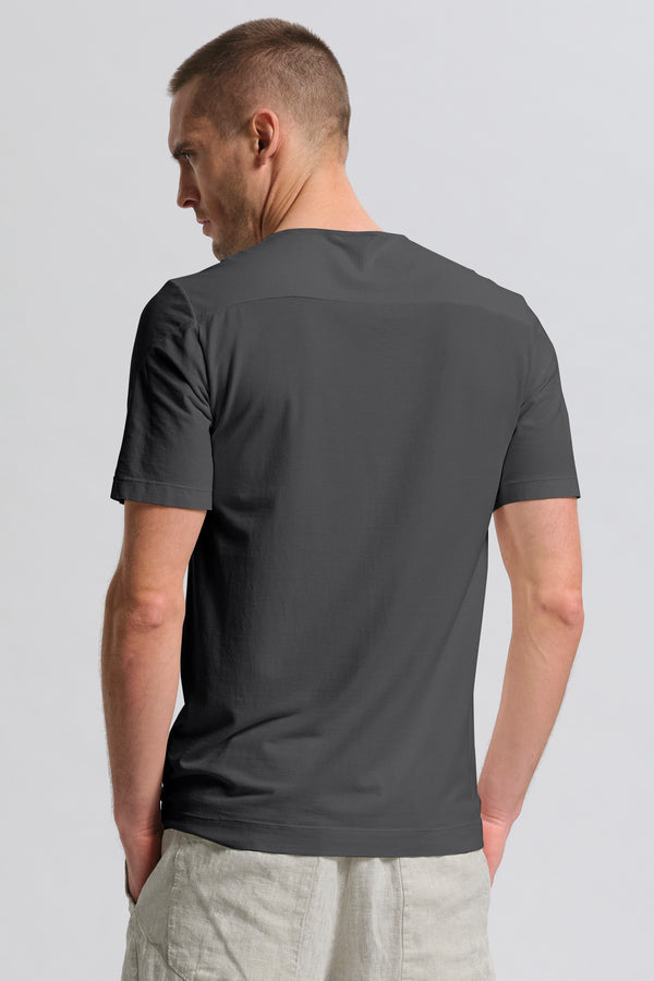 T-shirt regular-fit in jersey di cotone crepe elasticizzato | 1017.CFUTRC4390.U12