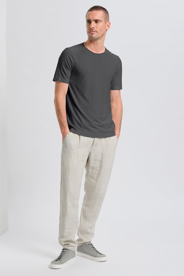 T-shirt regular-fit in jersey di cotone crepe elasticizzato | 1017.CFUTRC4390.U12