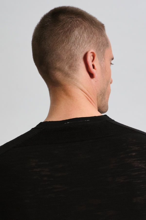 Maglia girocollo manica lunga di cotone fiammato | 1017.CFUTRC8430.U10