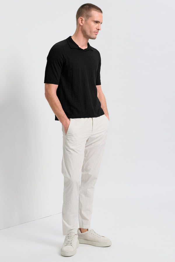 Polo con collo derby regular-fit a manica corta in cotone fiammato | 1017.CFUTRC8432.U10