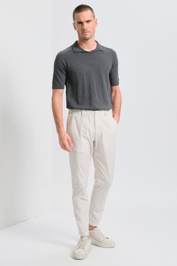 Pantalone chino in tela di cotone con cintura elastica | 1017.CFUTRCB110.U02